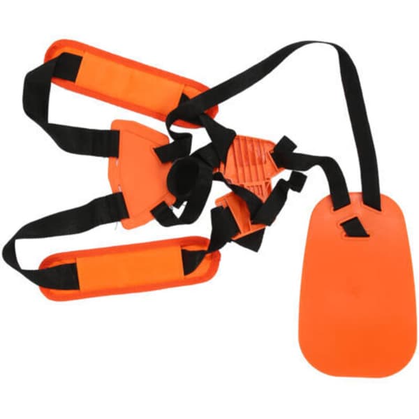 Lyxig gräsklipparrem med bekväma vadderade axelkuddar - Orange