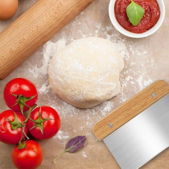 2-pak 15 cm ergonomisk dejspatel og pizzaskærer sæt i rustfrit stål
