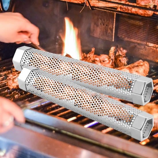 Rökrör för grill - Hållbart rostfritt stål - 30,5 cm