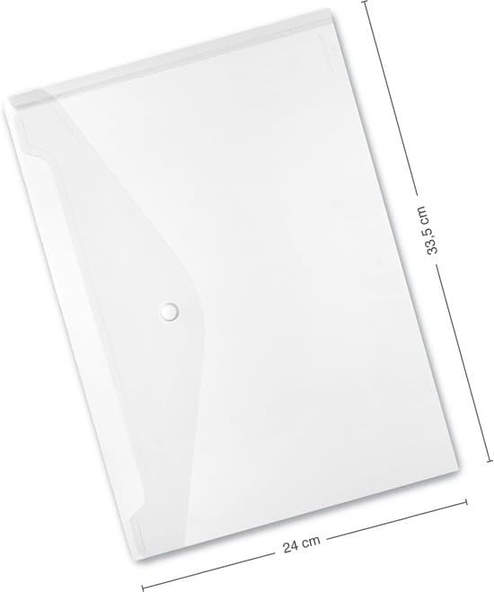 A4 transparent PP-dokumentväska