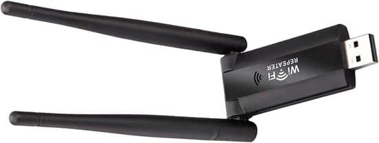 WiFi Booster - Internet Repeater - Signalforlænger - Universal USB-interface - 12 x 6 x 3 cm - Sort