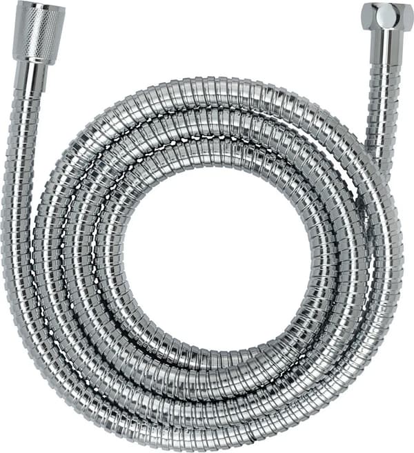 Bruseslange, rustfrit stål, sølv, 150 cm