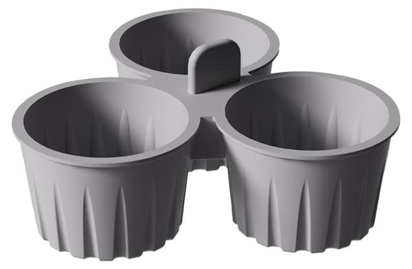 2-delade non-stick silikonformar för airfryer-desserter