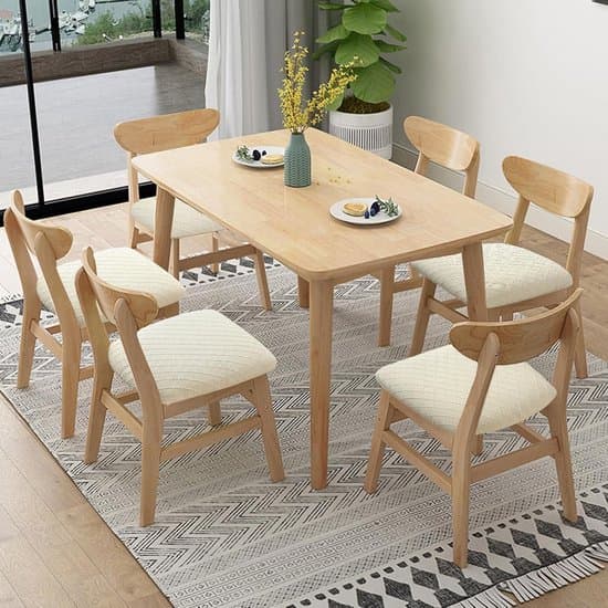 Stretch stolsöverdrag - 6 delar - Beige