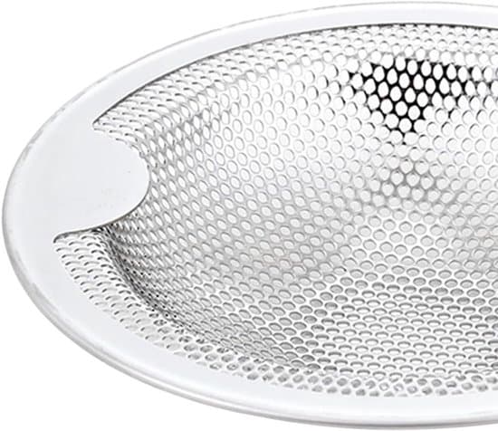 Vaskefilter, 2 stk., Afløbsfilter, Afløbssi, Rustfrit Stål, Køkkenvasksi, Udvendig Diameter 10,2 cm, Indvendig Diameter 7,5 cm, Sølv