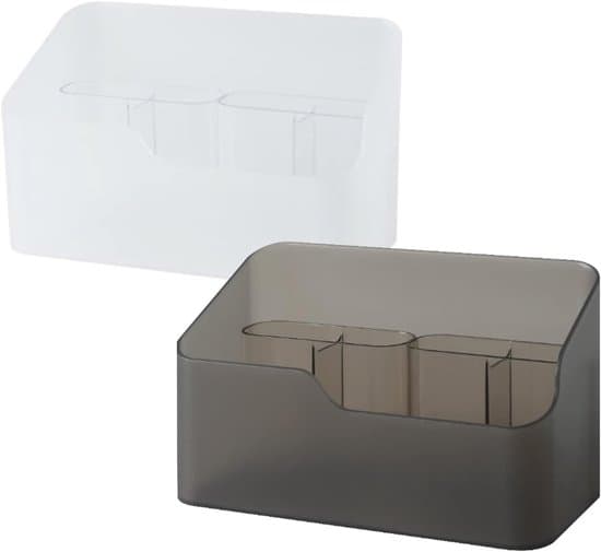 Makeup Organizer - Kosmetisk Børsteholder - 2 Stykker - Gennemsigtig