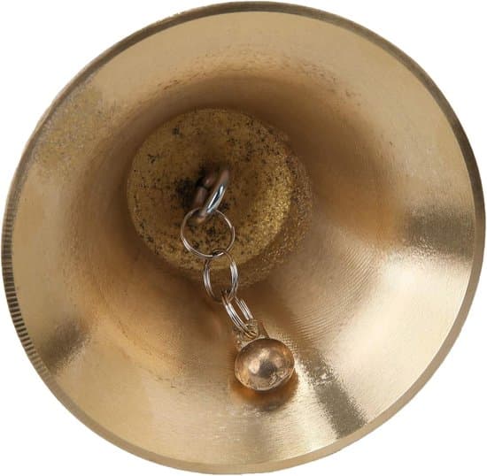 8 cm brun metall klassisk handklocka/receptionsklocka