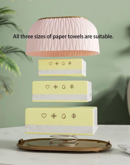 Rektangulær Tissueboksdispenser - Pink