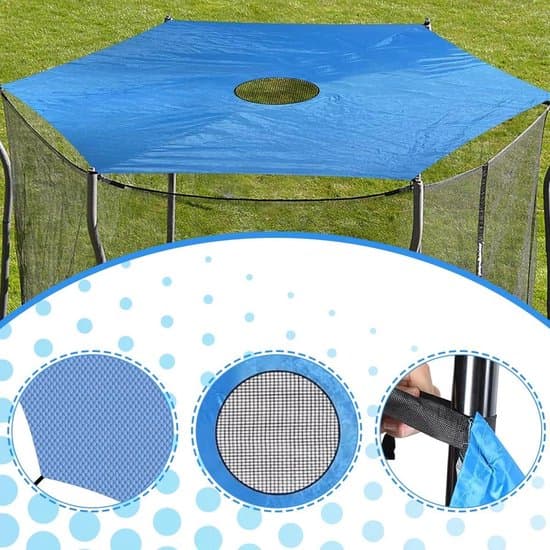 Trampolinsolsejl Ø 183 244 305 cm