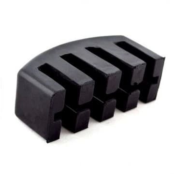 Gummi cello mute øvelse stilhed, sort