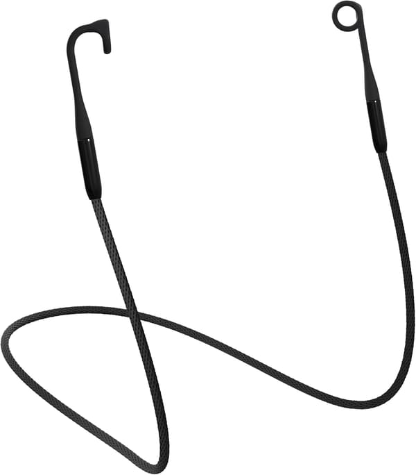 Loop hörlurskabel, magnetisk draghållfast säkerhetssladd - svart