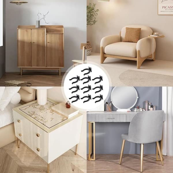 10-pak køkkenfodpaneler, møbelfodpaneler til sofa og skabe