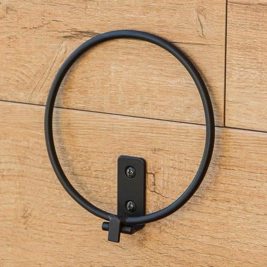 3-pak 15 cm foldbare sorte vægmonterede plantepottestøtteringe