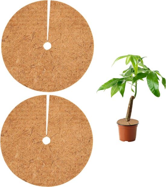 2-pak 30x30cm kokosfiber vinter plantebeskyttelse muldskiver