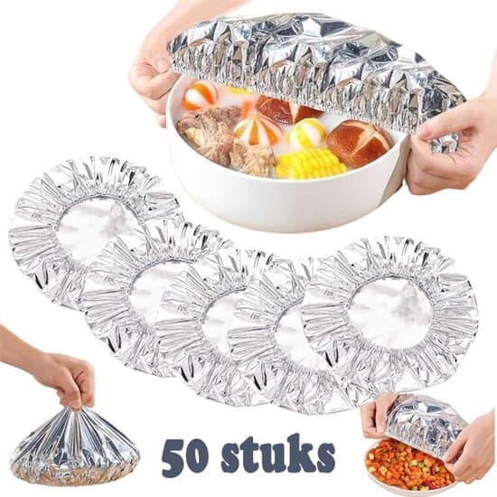 50-pack återanvändbara elastiska matlock – insektsäkra