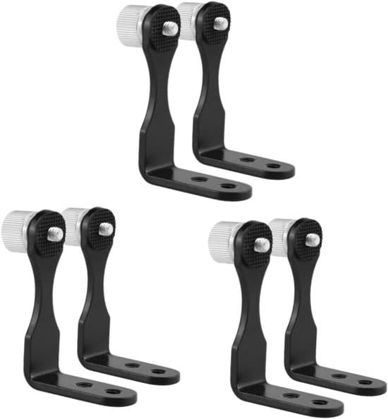 3 sæt kikkertadapterbeslag, velegnet til mikroskoptrefod, 2 x 3