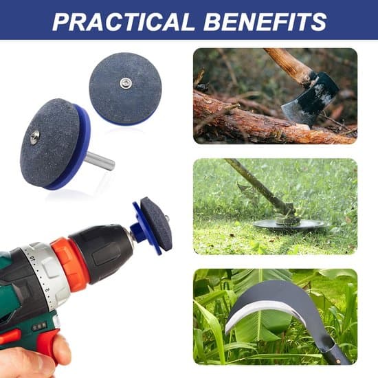 Slipare för slöa gräsklipparblad (blå, 4-pack)