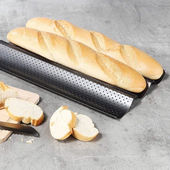38 cm Perforerad Non-Stick Baguettebakplåt - 3 rader