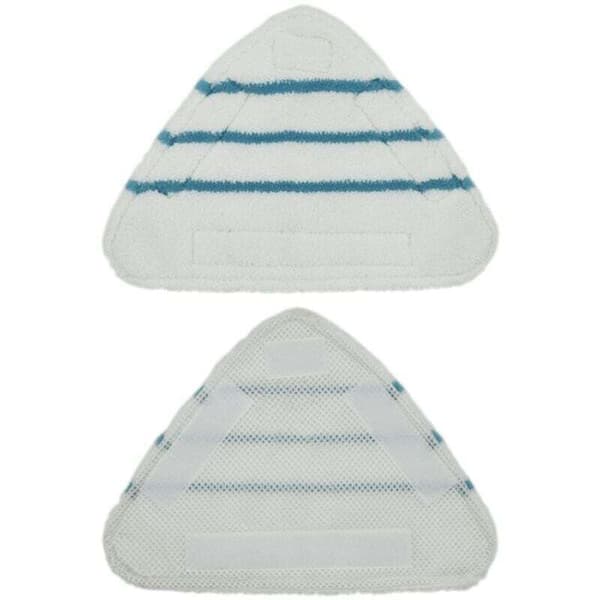 2-pack ångmopp ersättningsdynor, triangulär tvättbar mikrofiberduk ersättningspack