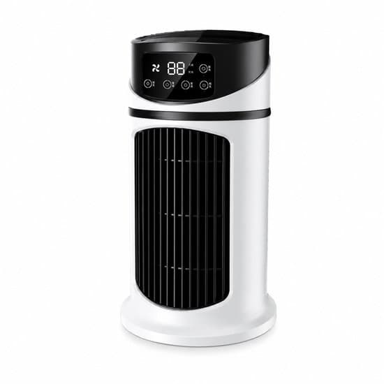 Luftkylare, Bordsmini-luftkonditionering med 6 fläkthastigheter, befuktnings- och kylfunktioner för sovrum.