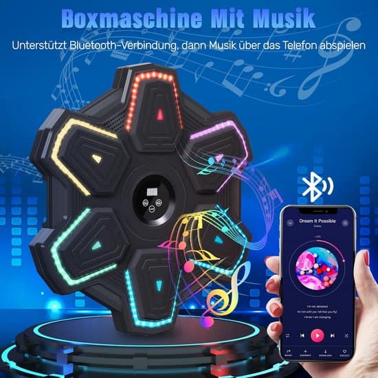 Bluetooth-musiikkiboksilaite LED-seinäkohteilla, 9 nopeustilaa