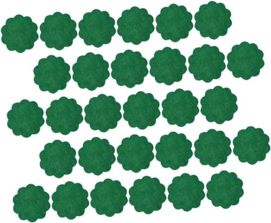 40 runde, åndbare plantemåtter, velegnede til potteplanter.