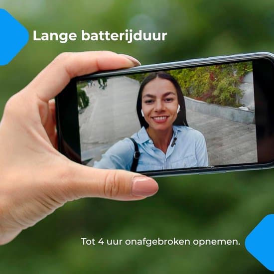 2-pack Plug-and-Play Trådlösa Lavalier-mikrofoner för iPhone/Android/PC