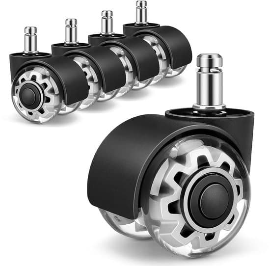 Kontorsstolshjul - Set om 5 - 11x22mm - Universal