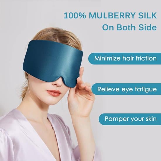 Sovmask - Unisex sovmask - Extra mjuk - Blå