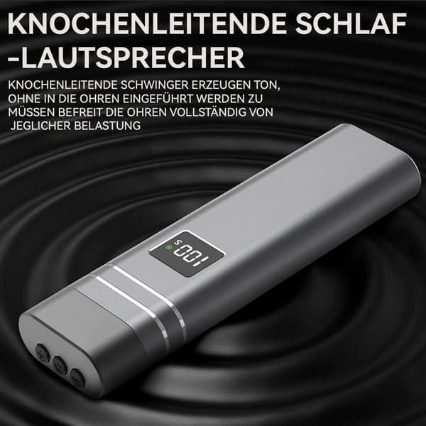 Bærbar knogleledningshøjttaler Bluetooth 5.3 Under-pude lydafspilning LED-display timer Trådløs rejse søvn