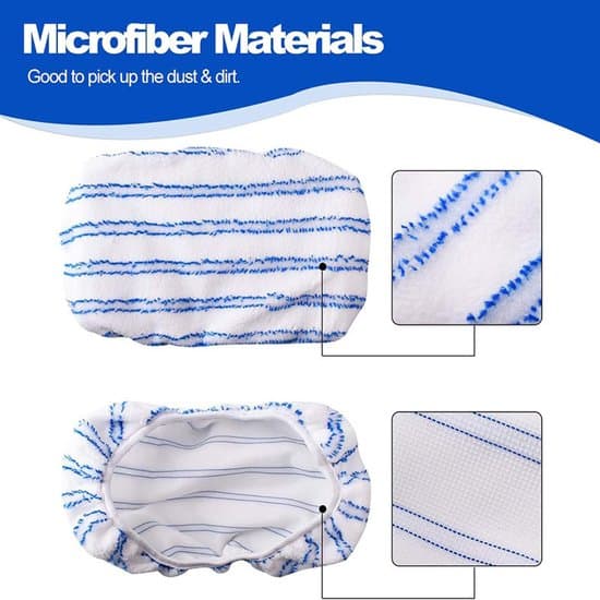 4-pack återanvändbara moppdynor för 38x20cm platt mopp, mikrofiber