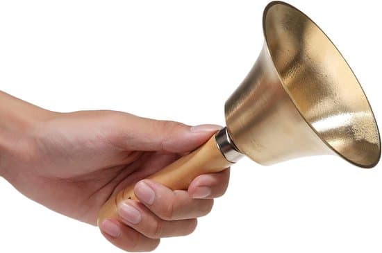 8 cm brun metall klassisk handklocka/receptionsklocka