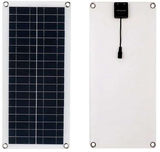 Bærbart Fleksibelt Solpanel 12V - 10-15 Watt - Inkluderer 60A Controller - Kompakt 43 x 20 cm Størrelse
