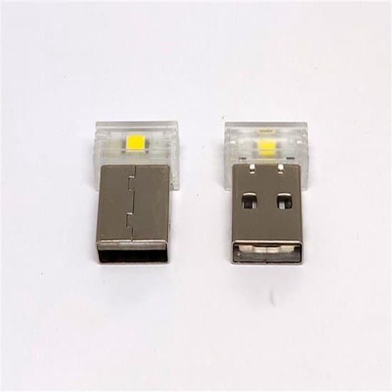 10 Mini USB Natlamper LED-lys til computere, bærbare computere, mobiltelefoner, powerbanks og bærbare lys