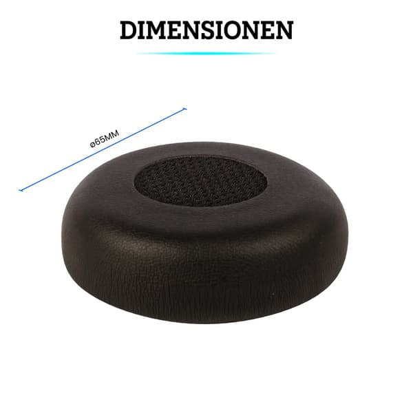 Til Jabra Evolve 75 Hovedtelefon Ørepuder - Sort Proteinlæder