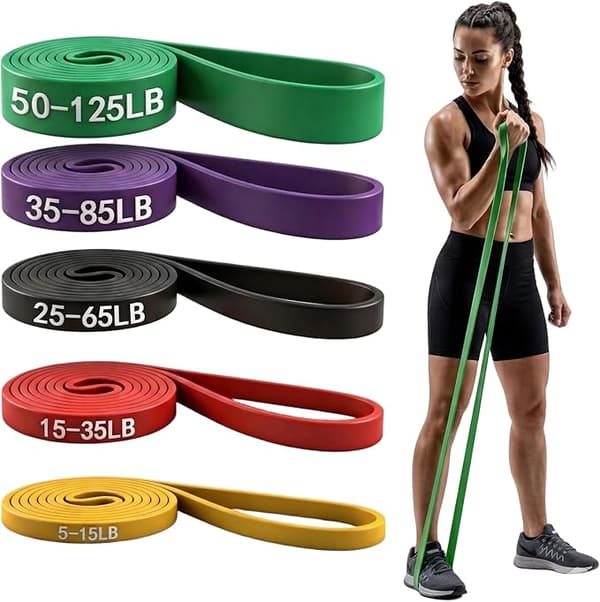 Unisex justerbare modstandsbånd og pull-up assist-stropper sæt