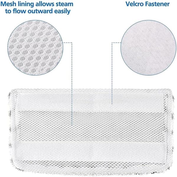 4-pak vaskbare mikrofiber dampmoppepuder til Shark S1000-serien