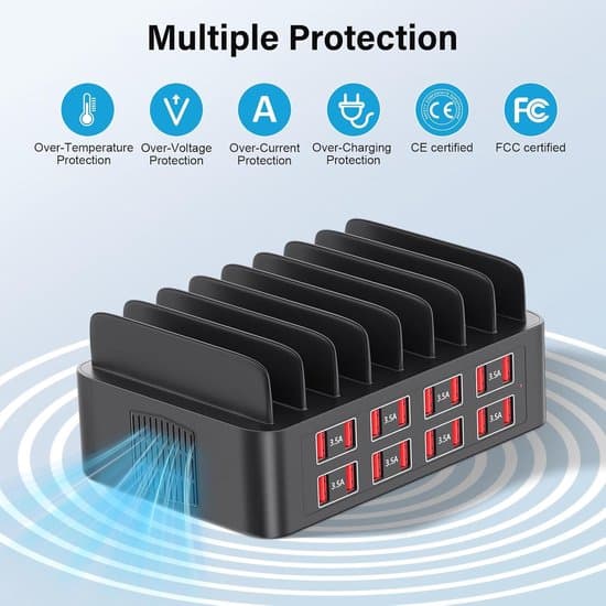 150W USB-latausasema 16 pikalatausportilla