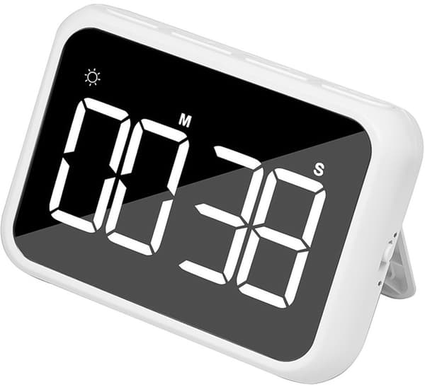 Digitalt stort display køkkentimer - Køkkentimer - Timer - Hvid