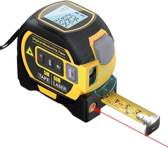 60m 3-i-1 Digital Laseravståndsmätare Måttband