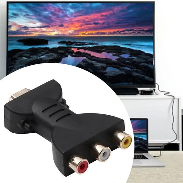 Tämä sovitin on tarkoitettu HDMI-3x RCA-sovitinkaapeleille (HD-HDMI-sovitinkaapeleille).