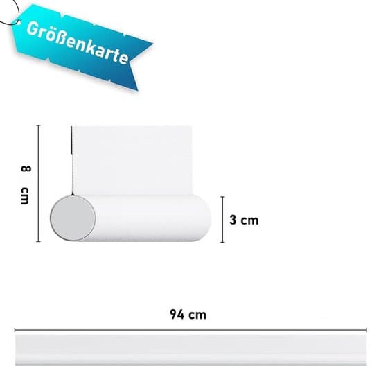 2-pak grå 94 cm selvklæbende vindtæt dørbundsforsegling