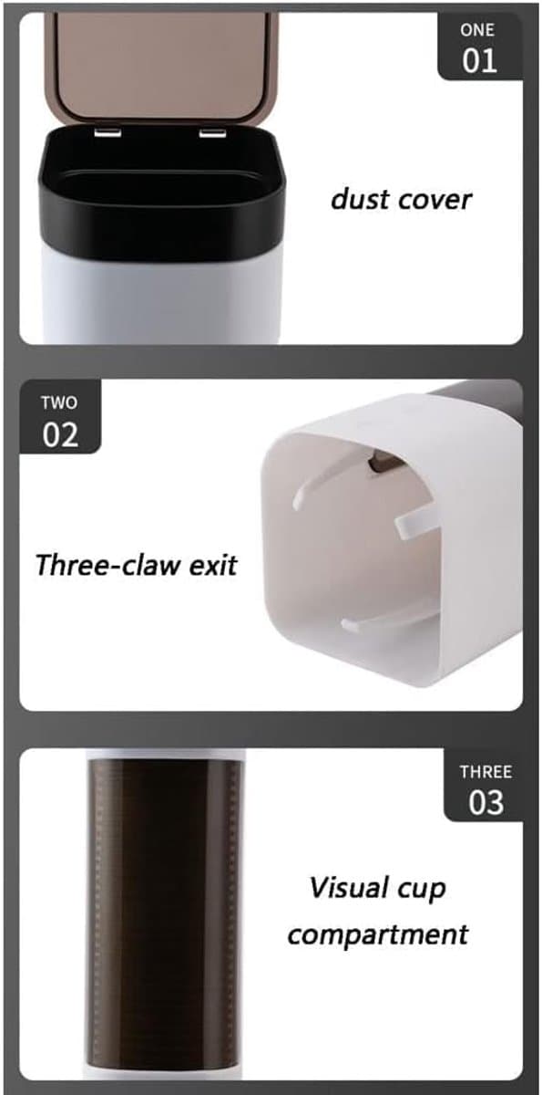2-pack mugghållare för badrum, väggmonterad dragstångsdispenser, blå/vit