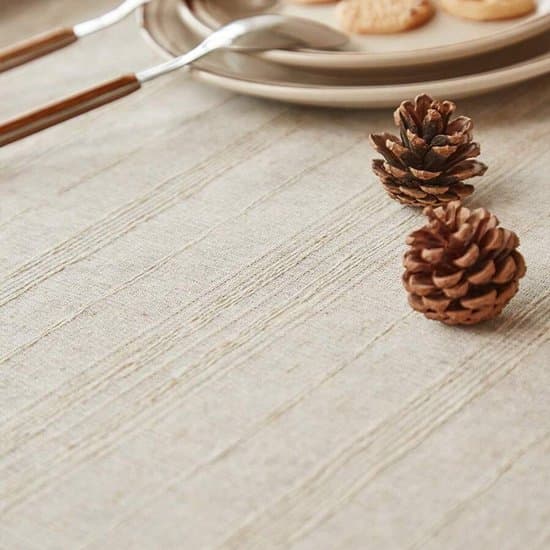 Rektangulär duk - Duk - Tofsduk - Klassisk europeisk stil duk - Middagsduk - Beige - 300×140 cm - Polyester