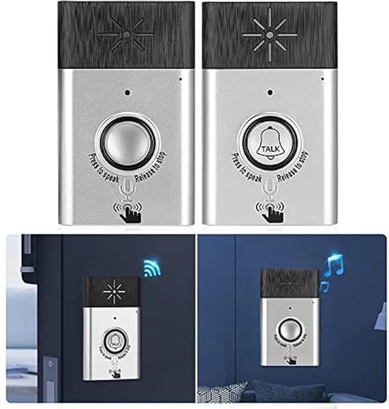 Trådlös dörrklocka med utomhusintercomsystem - effektiv räckvidd 200 mm