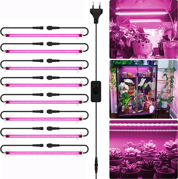 LED Fullspektrum Växtlampor - 8-pack