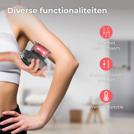Elektrisk Massager - 72 Tilstande - Helkrop - Cupping Massage Sæt - Cellulitefjernelse Cupping - Anti-Cellulite (Sort)
