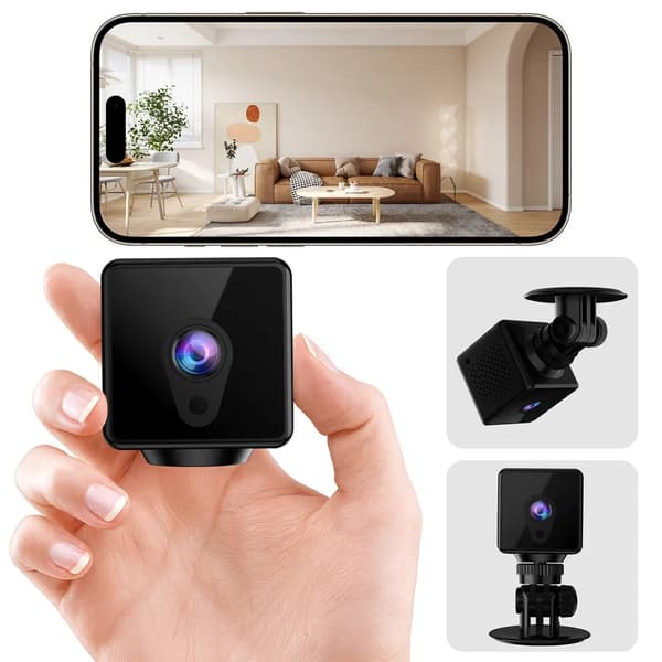 Minikamera, 1080P inomhusövervakningskamera, stöder realtidsöverföring, mobilapp