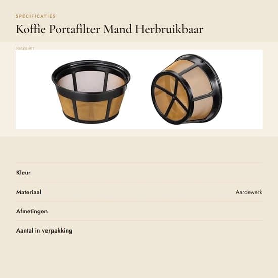 - Återanvändbart kaffefilter - Kaffefilter i rostfritt stål