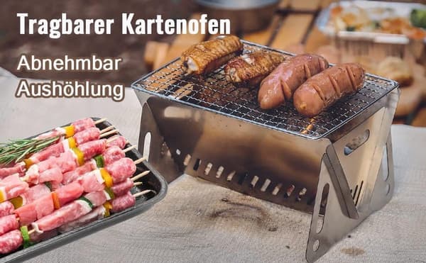 Mini sammenklappelig kulgrill – Bærbar campinggrill